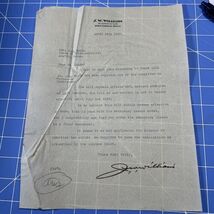 Antique Letter 1939 Port Arthur Texas Attorney At Law J. W. Williams Signed - $30.52