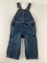 Vintage OshKosh B&#39;gosh Sz 12mo Overalls Blue Denim Toddler Osh Gosh Boy ... - $53.97 CAD