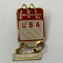 McDonald’s 1988 Calgary Canada Olympic Games USA Olympics Enamel Lapel H... - $7.95