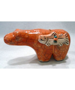 Raku Bear With Fish by One Hundred Horses (#5505) - $665.24 MXN