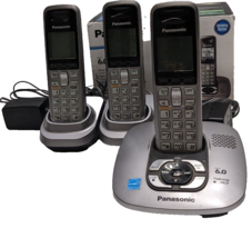 Panasonic KX-TG6433 Cordless Phone Set Conferencing Call Block Answering Machine - £24.10 GBP