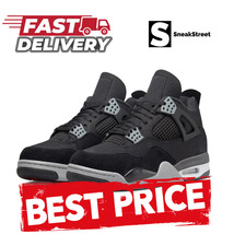 Sneakers Jumpman Basketball 4, 4s - Black Canvas (SneakStreet) high quality - $89.00