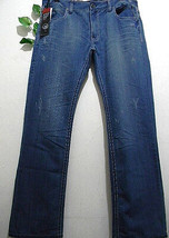 Xios NY 100% Cotton Blue Modern Slim Jeans Size 36 W  34 L  NEW - £14.76 GBP