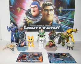 Lightyear Movie Deluxe Figure Set of 14 with 10 Figures, 2 Rings, 2 Stickers! - £12.74 GBP