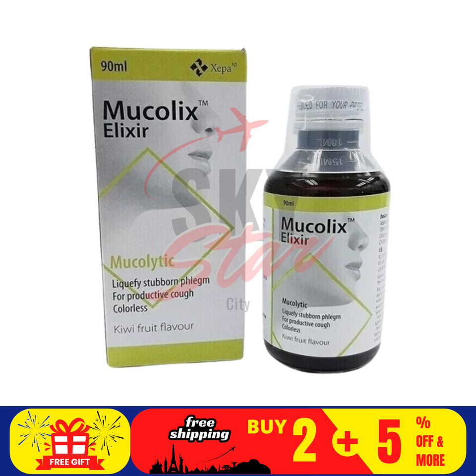 1 X Mucolic Elixir For Cold &amp; Cough Treatment 90ml FREE SHIPPING - $18.71