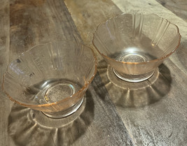 2 AMERICAN SWEETHEART PINK BOWLS 4.25” Diameter  2.5” Tall ---MacBETH-EVANS - $15.47 CAD