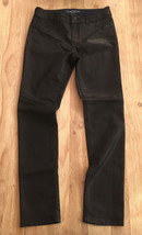 Chicos Platinum Waxed Coated Denim Skinny Jeans Size 00 29x30 - $29.00
