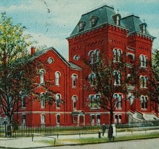 1917 St Vincent Charity Hospital Cleveland Ohio Postcard Street View Vintage - £13.57 GBP