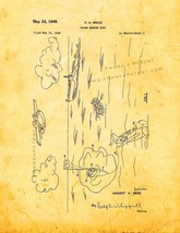 Plane Marker Buoy Patent Print - Golden Look - $7.95+