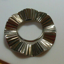 Silver-tone Signed Jeri-Lou Pleated Scarf Clip - $17.99
