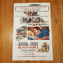 Safari 1956 Original Vintage Movie Poster One Sheet NSS 56/147 - £23.70 GBP