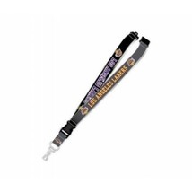 Los Angeles Lakers Black Gray NBA Team Logo Lanyard Neck Safety Latch Buckle - £19.66 GBP