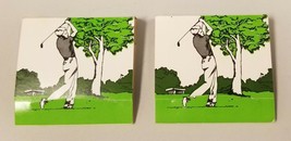 Vintage Golf Tees Matchbook Set of 2 - Free Shipping! - $6.68