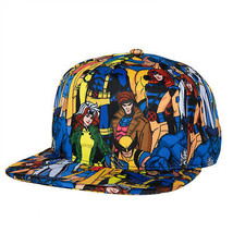 X-Men Mutants Collage Flat Brim Snapback Hat Multi-Color - £25.34 GBP
