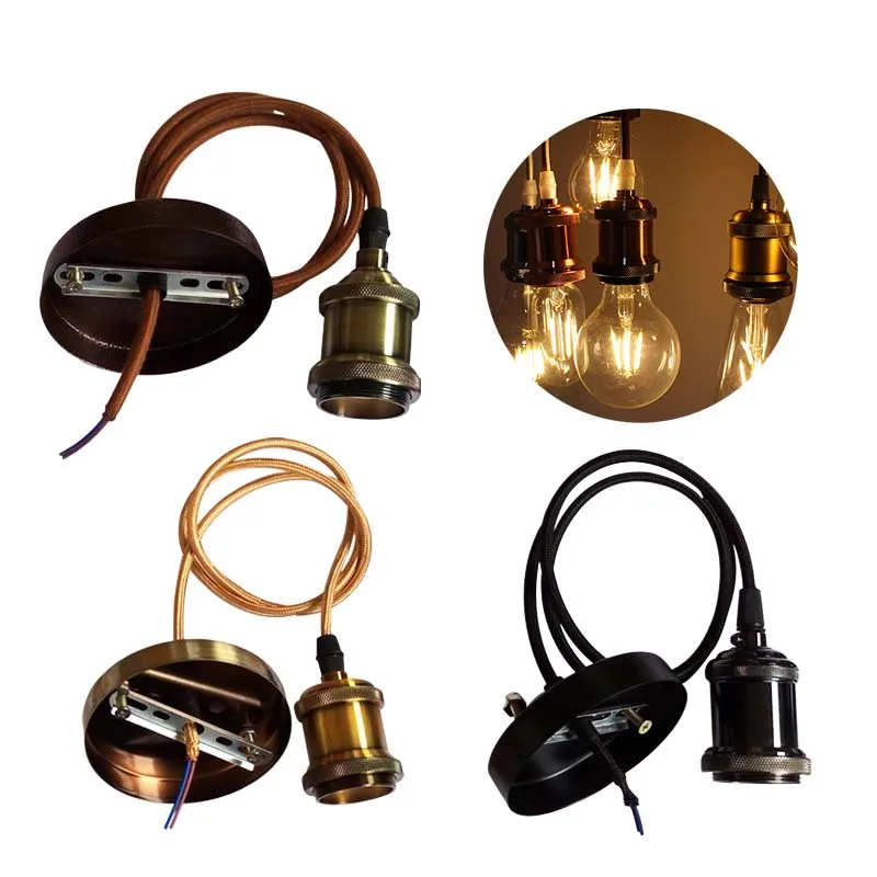 E27 Vintage Lamp Bulb Base For Pendant Light Holder Ceiling Chandelier 1... - $14.53