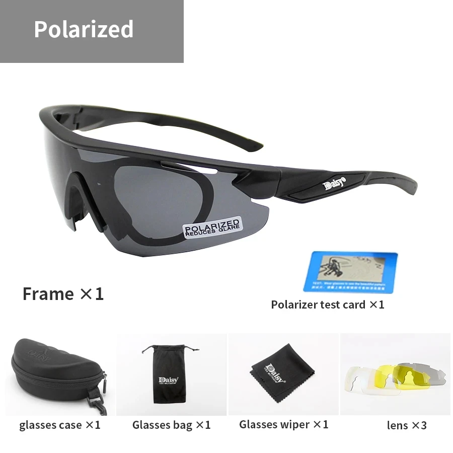 Daisy C8  Polarized gles Bullet-proof Army Goggles C6 X7  t Eyewear Motorcycle G - £489.99 GBP
