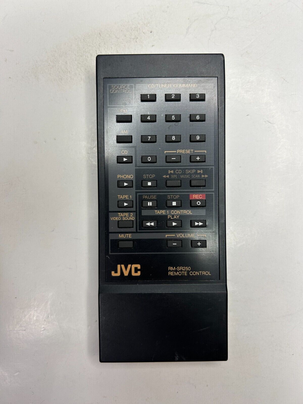 JVC RM-SR250 Remote Control, OEM for RX250BK RX250BKJK RX350BK RX350BKJ  			