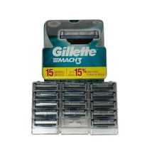 Gillette Mach 3 Mens Razor Blade Refills 14 Cartridges OPEN PACKAGE - $351.22 MXN
