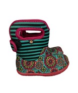 Baby Bogs Floral Pansy Striped rain boots toddler size 6 - $32.48 CAD