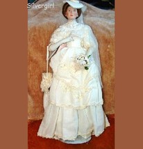 Flora The 1900'S Bride Porcelain Collector Doll - $250.00
