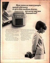 Vintage advertising print ad Remington elec shaver Lektronic II Lady Gif... - $24.11