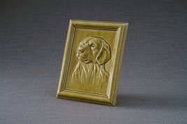 Labrador Pet Urn for Ashes - Amber Yellow | Ceramic | Handmade - £169.18 GBP+