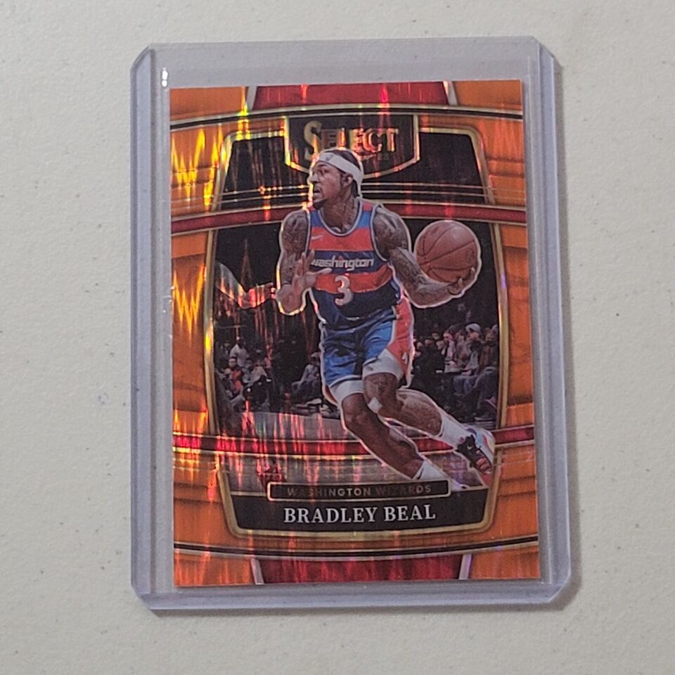 2021-2022 Bradley Beal #89 Panini Select Orange Flash Prizm Washington Wizards - $9.53