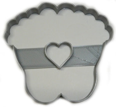 6x Baby Feet Heart Fondant Cutter Cupcake Topper 1.75 IN USA FD2520 - £6.28 GBP