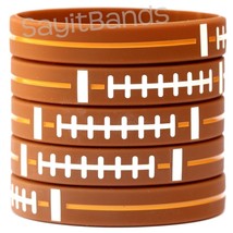5 FOOTBALL Wristbands - Silicone Bracelets - Debossed Quality Wrist Bands - €8,46 EUR