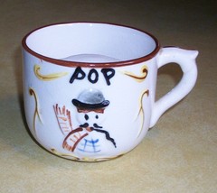 Vtg Mustache Mug Cup Shaving Curio Pop Dad Father Porcelain Kitsch Old Timey Fun - £23.04 GBP