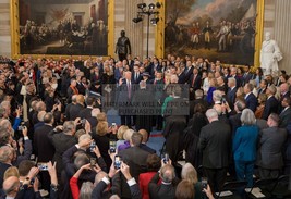 President Donald Trump Being Sworn In 2025 Inauguration 13X19 Photo Poster - $17.99