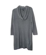 Style &amp; Co Gray &amp; Silver Long Cowl Neck Sweater with Silver threading Sz... - £16.62 GBP