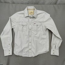 Hollister Western Shirt Mens Large Pearlsnap Country Farmer Normcore Gorpcore - £23.98 GBP