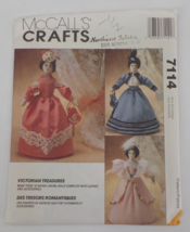 Mccalls Crafts Pattern #M7114 Victorian Treasures 16&quot; Doll Clothes Uncut 1994 - £7.85 GBP