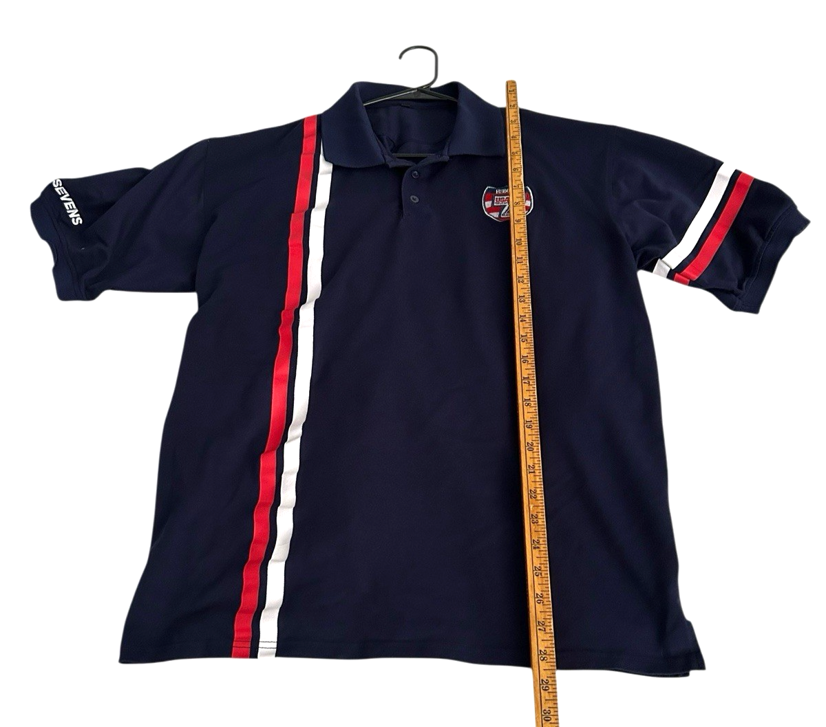 World Rugby HSBC Sevens Series Collared Polo Shirt Blue Red Men's 3XL Item image 3