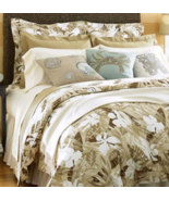 Sferra Mallory Standard Sham SET/2 Taupe Brown Egyptian Cotton Sateen Fl... - €51,25 EUR