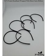 6 Pcs Packed, 1/4&quot; (9mm) Head Band Wrapped W/ Satin Ribbon, CHOOSE Color - $8.06 CAD