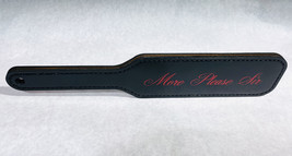 Custom engraved hand stitched leather spanking paddle LOTS of leather co... - £62.75 GBP