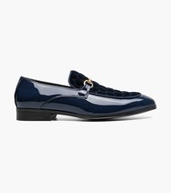 Stacy Adams Sprague Moc Toe Bit Slip On Shoes Navy 25732-410 image 2