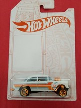 Hot Wheels 52nd Anniversary4/6 55 Chevy Bel Air Gasser Pearl and Chrome ... - $5.00
