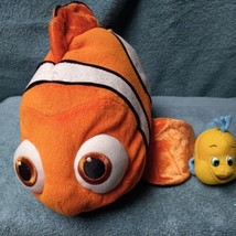 DISNEY Finding Nemo, The Little Mermaid Flounder Lot of 2 Plush  - £17.13 GBP