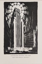 1931 Magazine Picture Pan-Hellenic Building New York John Mead Howells Architect - £8.29 GBP