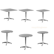 1950’s Round / Square Commercial Aluminum Dining Table In/Outdoor - 3 Sizes - £80.40 GBP+