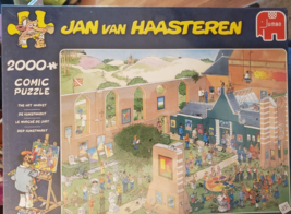 2000 pcs jigsaw puzzle: Jan van Haasteren - The Art Market (Jumbo 20023) - £44.35 GBP