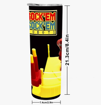 Rock &#39;Em Sock &#39;Em Robots 20oz Stainless Steel Travel Tumbler - $616.90 MXN