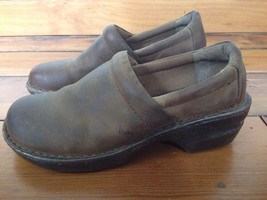 Born BOC Concept Brown Nubuck Leather Womens Shoes Comfort Clogs 10M 41 - £31.26 GBP