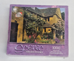 Scenic Selections Jigsaw Puzzle Cottage Garden England 1000 Pieces Sealed Travel - £9.58 GBP