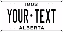 Alberta 1963 Canada Tag License Plate Personalized Auto Bike Motorcycle Moped  - £8.78 GBP+