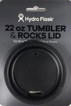 Hydro Flask TSLID001 Tumbler Lid Black For 22oz Tumbler &amp; 10oz Rocks-NEW-SHIP24H - £9.24 GBP