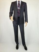 Men's Soft Wool Cashmere Single Breasted Suit Giorgio Cosani 900 Dark Gray image 2